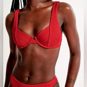 Abercrombie Red Bikini Top & Bottom